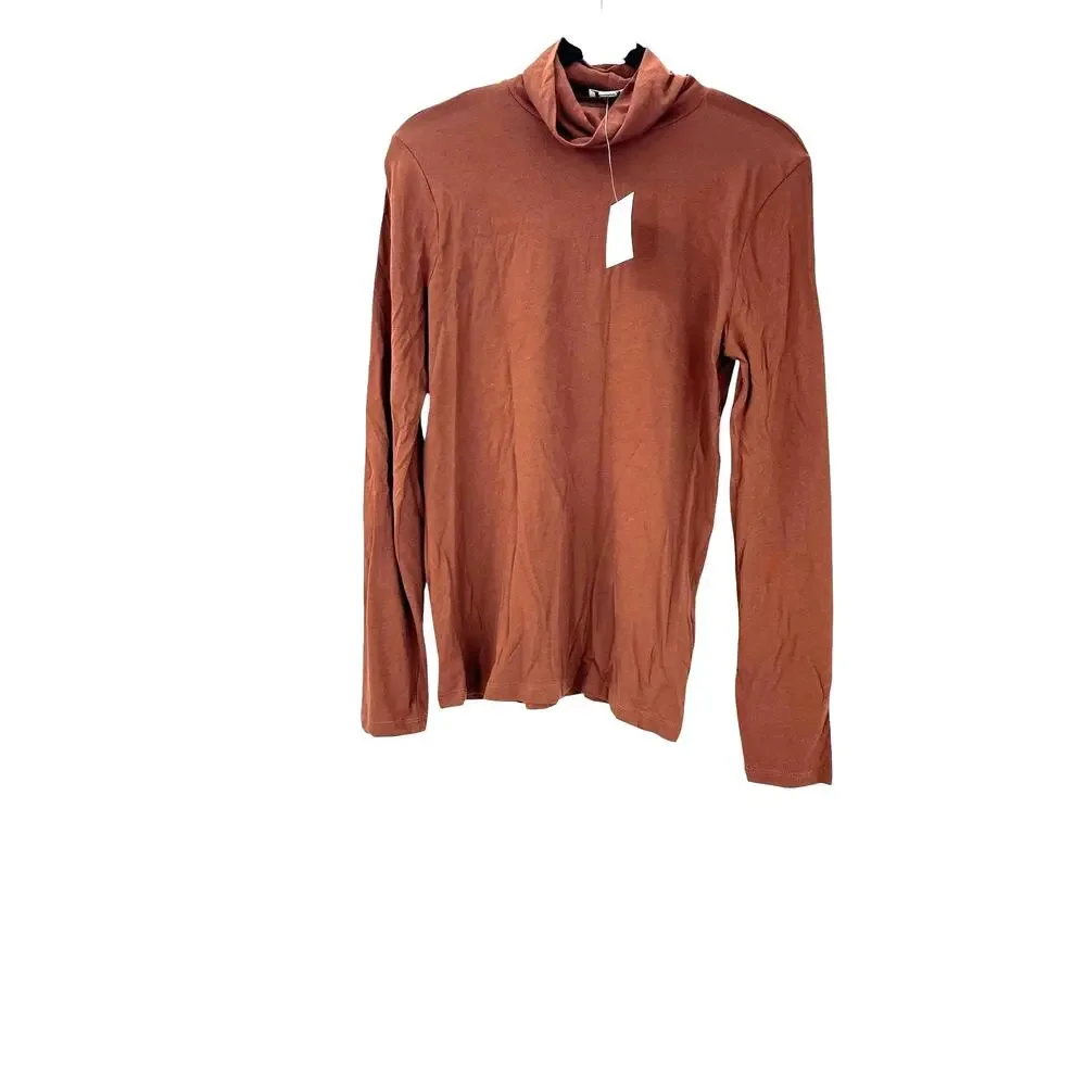 J. Crew Women's Tissue Turtleneck Sweater Long Sleeves Classic Brown Size S NWT